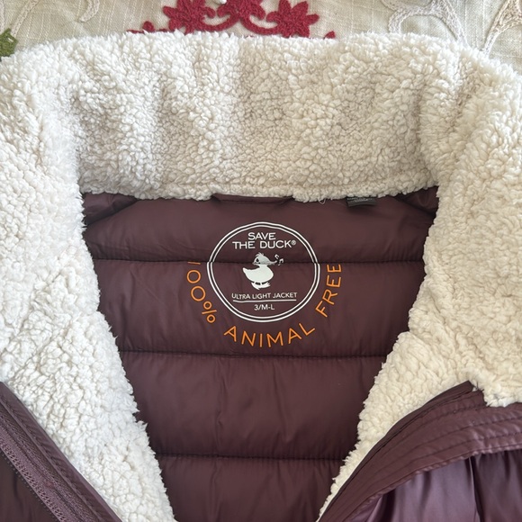 Save the Duck Camila Burgundy Coat - Picture 4 of 8